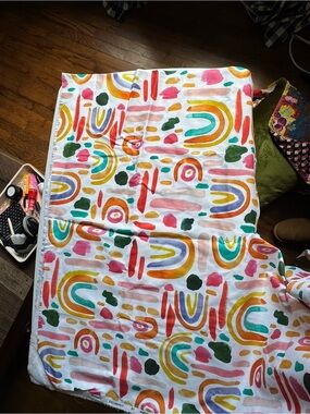 Fabric Finders Watercolor Rainbow cotton